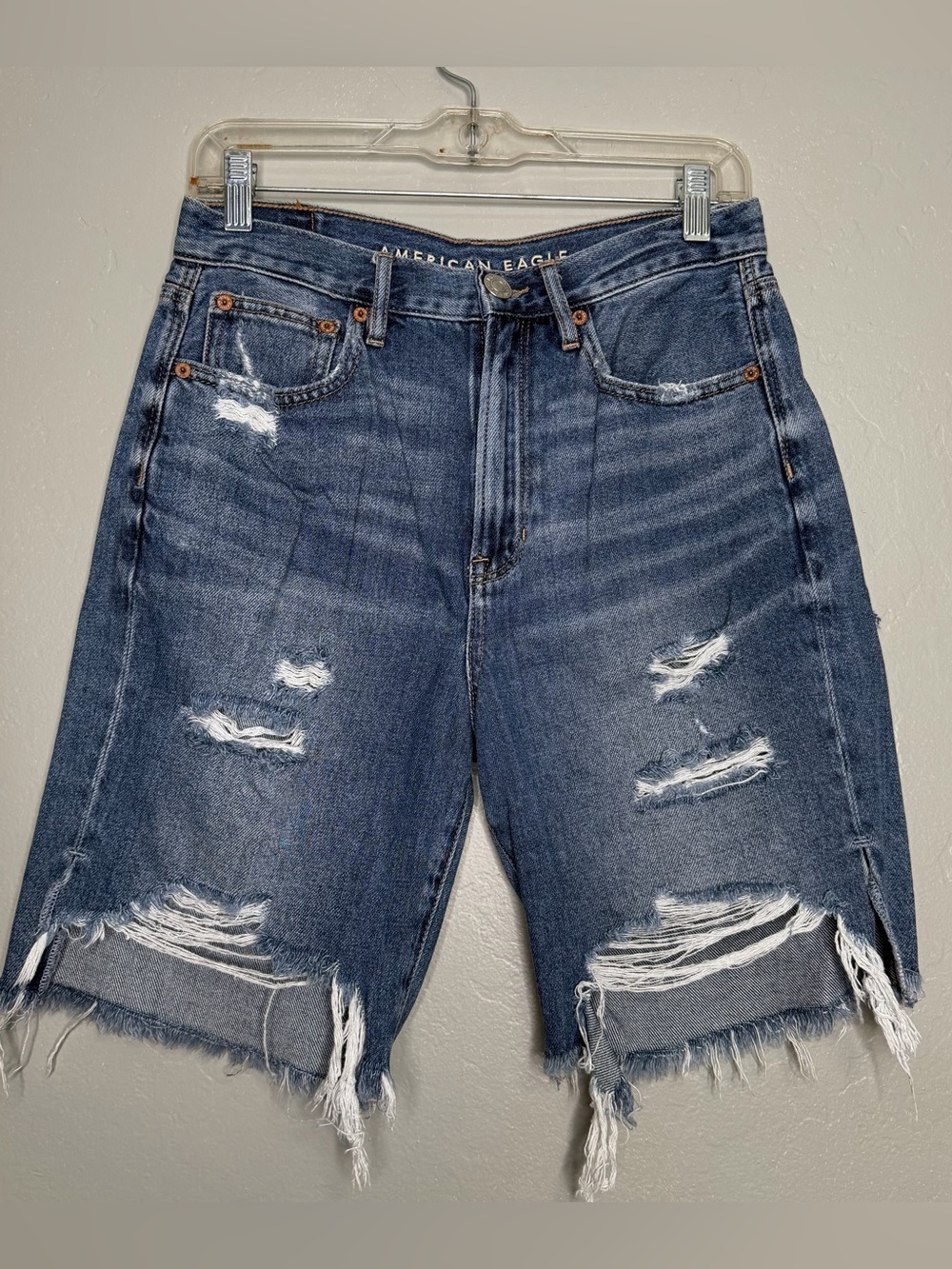 American Eagle Womens 90's Boyfriend Denim Jean Shorts Sz 4